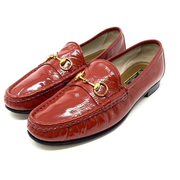 GUCCI 1953 Roos Red Patent Leather Luxury Loafer - Picture 3 of 8